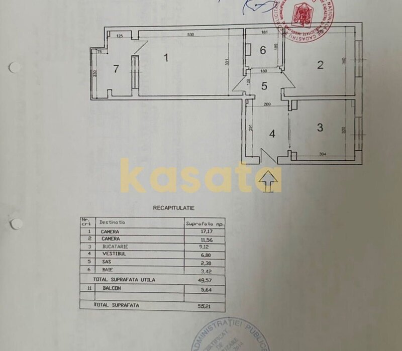 Dorobanti 2 camere de vanzare 50 mp, renovat, decomandat